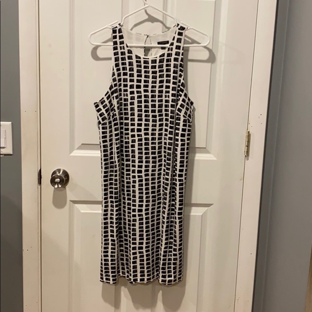 Ann Taylor LOFT Black & White Sleeveless Sheath EUC - Picture 3 of 8